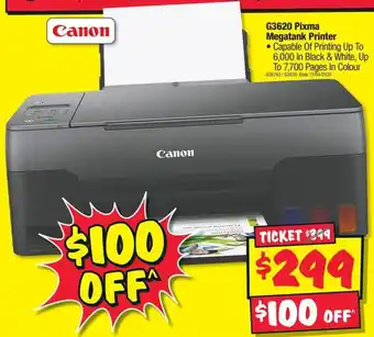 JB Hi-Fi G3620 Pixma Megatank Printer offer