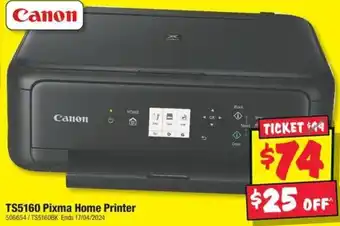 JB Hi-Fi TS5160 Pixma Home Printer offer