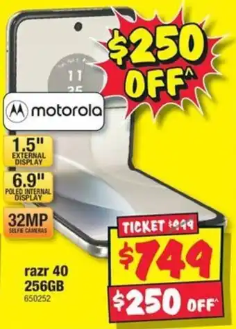 JB Hi-Fi motorola razr 40 256GB offer