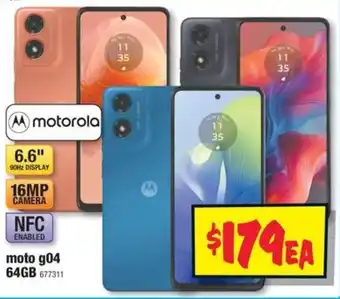 JB Hi-Fi moto g04 64GB offer