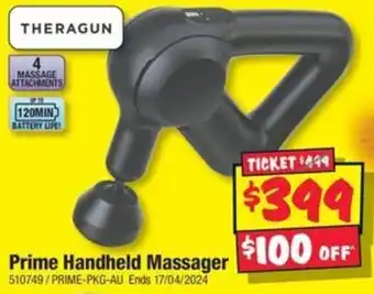 JB Hi-Fi Prime Handheld Massager offer