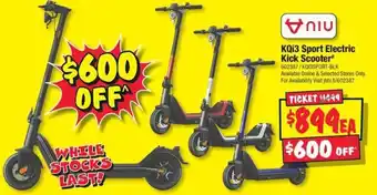 JB Hi-Fi KQi3 Sport Electric Kick Scooter offer