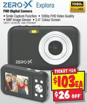JB Hi-Fi ZERO-X Explora FHD Digital Camera offer