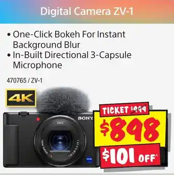 JB Hi-Fi Digital Camera ZV-1 offer