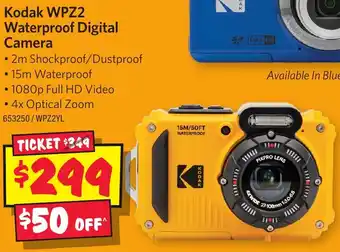 JB Hi-Fi Kodak WPZ2 Waterproof Digital Camera offer