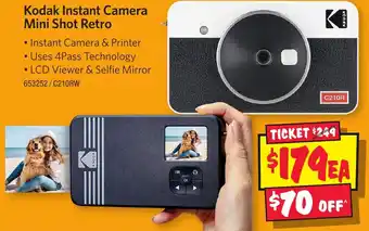 JB Hi-Fi Kodak Instant Camera Mini Shot Retro offer