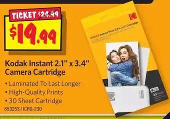 JB Hi-Fi Kodak Instant 2.1" x 3.4" Camera Cartridge offer