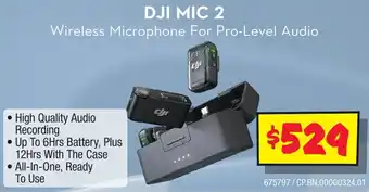 JB Hi-Fi DJI MIC 2 offer