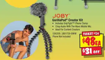 JB Hi-Fi GorillaPod Creator Kit offer