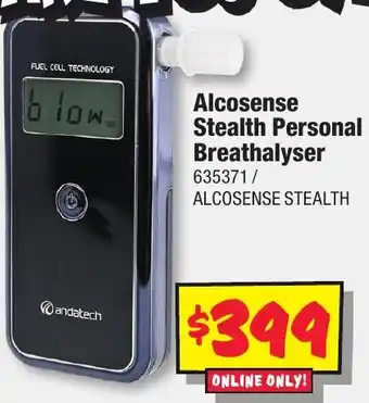 JB Hi-Fi Alcosense Stealth Personal Breathalyser offer