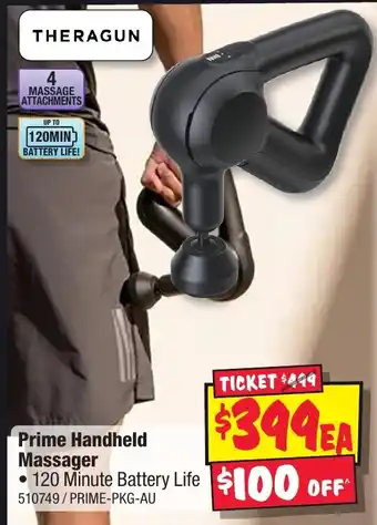 JB Hi-Fi Prime Handheld Massager offer