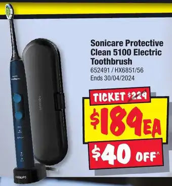 JB Hi-Fi Sonicare Protective Clean 5100 Electric Toothbrush offer