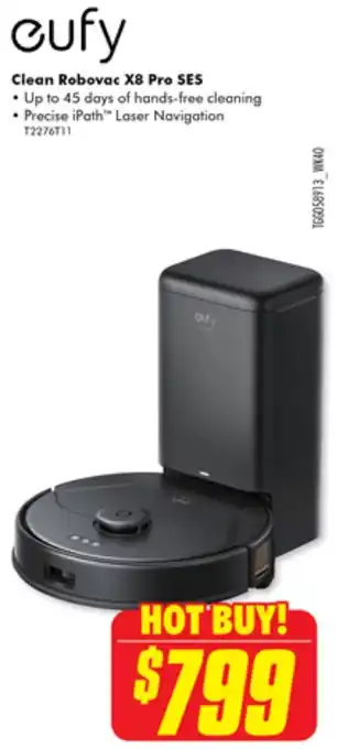 The Good Guys Clean Robovac X8 Pro SES offer