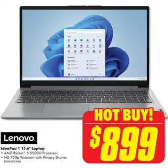 The Good Guys Lenovo IdeaPad 1 15.6" Laptop offer