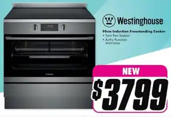 The Good Guys Westinghouse 90cm Induction Freestanding Cooker offer