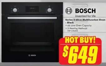 The Good Guys BOSCH Series 2 60cm Multifunction Oven offer