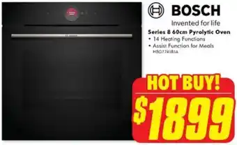 The Good Guys BOSCH Series 8 60cm Pyrolytic Oven offer