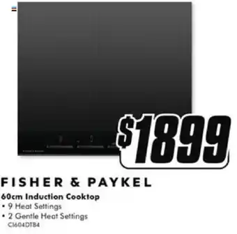 The Good Guys FISHER & PAYKEL 60cm Induction Cooktop offer