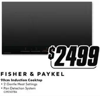 The Good Guys FISHER & PAYKEL 90cm Induction Cooktop offer