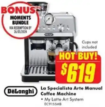 The Good Guys DeLonghi La Specialista Arte Manual Coffee Machine offer