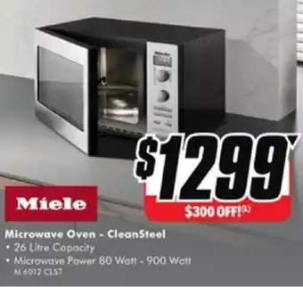 The Good Guys Miele Microwave Oven - CleanSteel offer