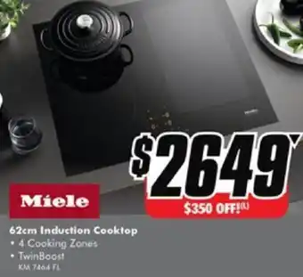 The Good Guys Miele 62cm Induction Cooktop offer