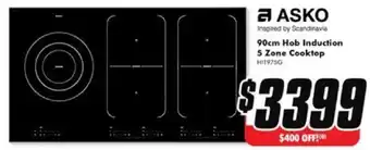 The Good Guys ASKO 90cm Hob Induction 5 Zone Cooktop offer