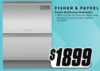 The Good Guys FISHER & PAYKEL Double DishDrawer Dishwasher offer