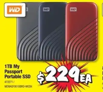 WD 1TB My Passport Portable SSD