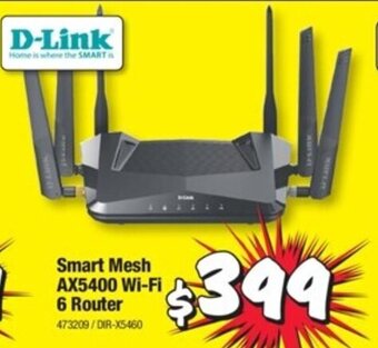JB Hi-Fi D-Link Smart Mesh AX5400 Wi-Fi 6 Router offer