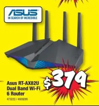 JB Hi-Fi Asus RT-AX82U Dual Band Wi-Fi 6 Router offer