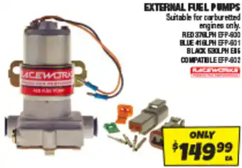 Autobarn EXTERNAL FUEL PUMPS offer