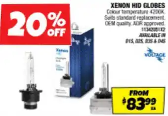 Autobarn XENON HID GLOBES offer