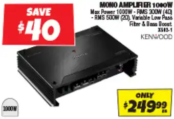 Autobarn MONO AMPLIFIER 1000W offer