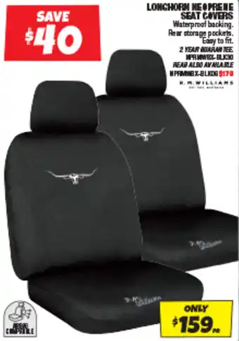 Autobarn LONGHORN NEOPRENE SEAT COVERS offer