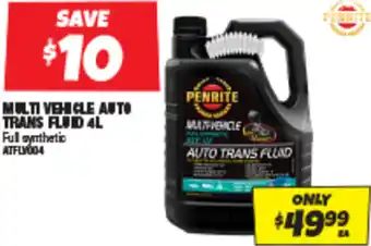 Autobarn MULTI VEHICLE AUTO TRANS FLUID 4L offer