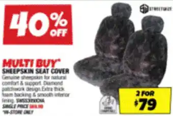 Autobarn SHEEPSKIN SEAT COVER offer