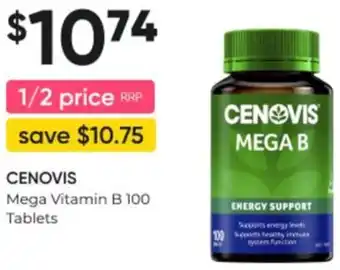 Super Pharmacy CENOVIS Mega Vitamin B 100 Tablets offer