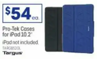 Officeworks Targus Pro-Tek Cases for iPad 10.2' offer