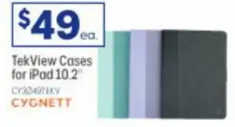 Officeworks Cygnett Tek View Cases for iPad 10.2' offer