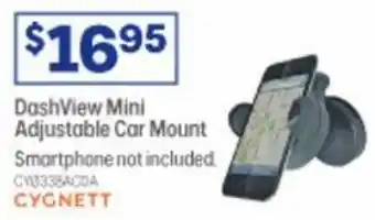 Officeworks Cygnett Dash View Mini Adjustable Car Mount offer