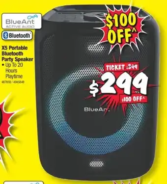 BlueAnt x5 Portable Bluetooth Party Speaker