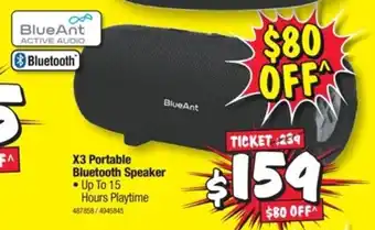 BlueAnt x3 Portable Bluetooth Speaker