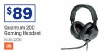 Officeworks JBL Quantum 200 Gaming Headset offer