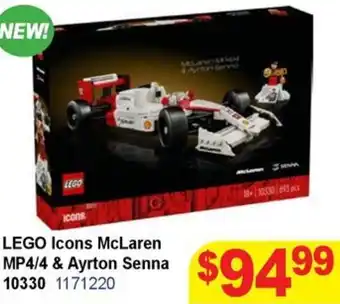 Mr Toys LEGO Icons McLaren MP4/4 & Ayrton Senna offer