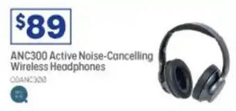 Officeworks ANC300 Active Noise-Cancelling Wireless Headphones offer