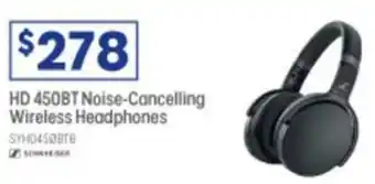 Officeworks HD 450BT Noise- Cancelling Wireless Headphones offer