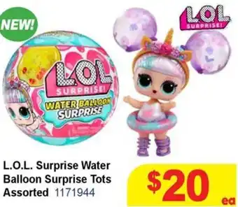 Mr Toys L.O.L. Surprise Water Balloon Surprise Tots Assorted offer