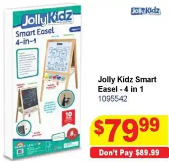 Mr Toys JollyKidz Smart Easel 4-in-1 offer