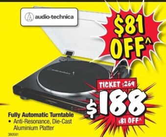 JB Hi-Fi Fully Automatic Turntable offer